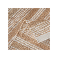 Tapis tissé à la main en laine et jute Z&H HOME, design simple, lavable, antidérapant, tissage plat, luxe, pour la maison, salon, salle à manger