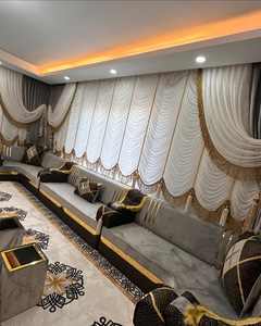 Sièges au sol orientaux, canapé ethnique, canapé Majlis arabe, canapé de style ottoman, ensemble Jalsa arabe, sièges au sol orientaux de luxe - Product Image 5