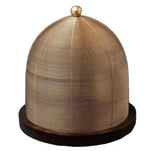 Casserole en laiton poli en forme de dôme, résistante à la chaleur, ustensile de cuisine arabe moderne pour servir et dîner - Product Image 3