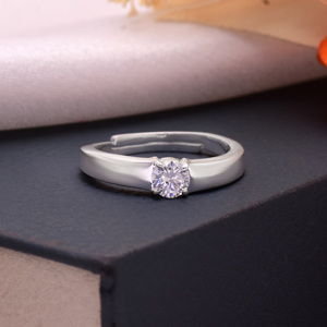 925ทึบโรแมนติกเครื่องประดับเงินสเตอร์ลิงแหวนแต่งงานแหวนหมั้นแหวนเพทายพลอยเจียระไนแบบคีบตั้งราคาโรงงาน - Product Image 4