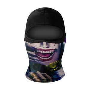 Masque de ski fantôme Cheap Black Full Face Polyester 3D Sublimation Print Balaclava for Motorcycle Riding Fishing Cycling - Product Image 2