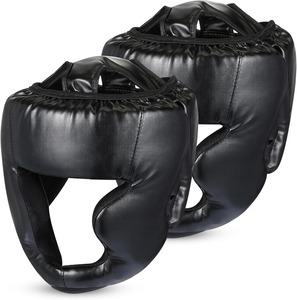 Protège-tête de boxe d'entraînement en PU, respirant, confortable, rembourrage intérieur pour les longues séances - Product Image 1