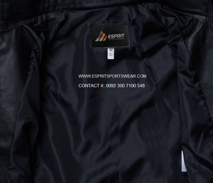 Esprit Latest Design OEM High Quality <b>Sheep</b> <b>Skin</b> Leather Fashion <b>Jacket</b> Custom Logo Front Design Vintage Men's <b>jacket</b> Supplier - Product Image 5