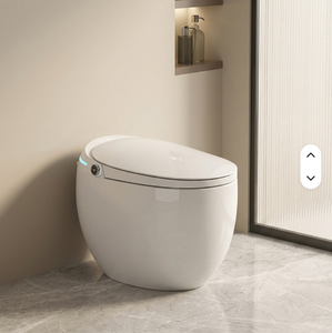 Smart Household Toilet Fully Automatic Integrated Multi-Function Arc <b>Egg</b>-Shaped Design Tankless S-Trap <b>Remote</b> <b>Control</b> Bidet - Product Image 2