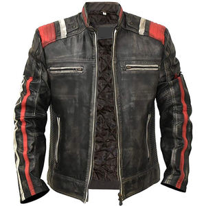 High Quality Regular Fit Mens Biker Jacket for Everyday Wear <b>Genuine</b> Leather Jackets Made for Wholesale Buyers - Product Image 3
