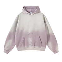 Sweat-shirt à capuche gris beige délavé personnalisé pour homme, coupe oversize, effet usé, Trackstar OEM Private Label