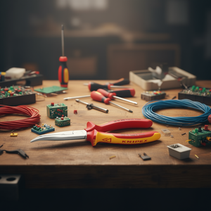 Alicates de corte lateral Knipex Snipe Nose con revestimiento cromado y mangos aislados de varios componentes - Product Image 3