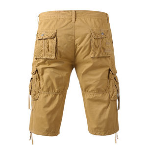 OEM Personalización Venta caliente pantalones cortos de algodón de los hombres Casual suelto bolsillo Cargo corto Fitness cómodo cintura elástica - Product Image 4