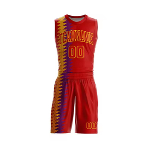 Ensemble maillot et short de basket-ball professionnel uniforme d'équipe personnalisé pour hommes vêtements de sport respirants, durables et élégants pour les joueurs - Product Image 1
