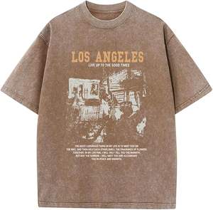 DTG เสื้อพิมพ์ลายสำหรับผู้ชายขนาดใหญ่กว่าปกติเสื้อยืดผ้าฝ้าย100% ไหล่ตกไหล่สำหรับ2025 - Product Image 1