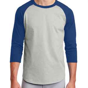 Camiseta de manga raglán vintage 100% algodón manga larga Camiseta cuello redondo de moda para hombre con tela de punto de diseño liso - Product Image 5