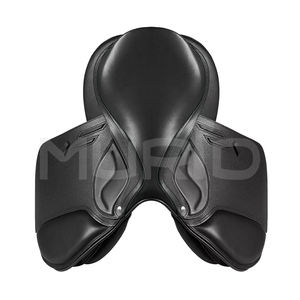 Selle de dressage et de saut en cuir véritable de haute qualité, selle de course anglaise, arbre en bois, produit indien, selle de luxe pour cheval - Product Image 4