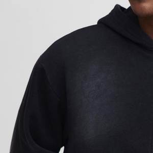 Sudaderas con capucha para hombre lavadas con logotipo personalizado negro al por mayor, sudaderas con capucha de invierno transpirables ecológicas, ropa de calle informal, sudaderas con capucha estampadas para hombre - Product Image 6