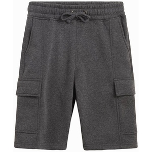 Vente en gros de shorts de gym de haute qualité pour hommes avec logo personnalisé shorts en coton noir décontracté simple quantité - Product Image 5