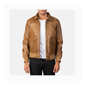 Nueva chaqueta de cuero genuino hecha a medida para hombres Chaquetas de cuero a bajo precio de venta para el producto - Product Image 1