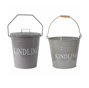 High Quality Copper Color <b>Metal</b> Coal Storage Bucket Home Decor <b>Firepit</b> Accessory Top Selling Accessory for <b>Firepit</b> - Product Image 6