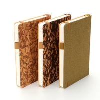 Cuaderno Ecológico y Sostenible de Bambú y Corcho A5 con Tapa Dura y Banda Elástica, en Oferta