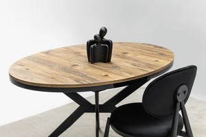 Ensemble de salle à manger convertible en acier inoxydable de style européen avec un design moderne pour la maison, l'appartement, l'hôtel, la villa - Product Image 4