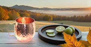 Fabriqué à la main 100% cuivre pur 24 onces extra large tasse de mule de Moscou avec poignée en laiton finition martelée verres à bière de qualité supérieure - Product Image 6