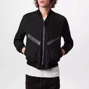 Venta al por mayor personalizado hombres chaqueta de bombardero Casual Streetwear cremallera completa chaqueta de vuelo nuevo diseño 2025 para hombres - Product Image 6