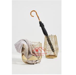 Hot Selling Factory Wholesale Iron Wire Mesh <b>Basket</b> <b>With</b> Handle in Matt <b>Black</b> Finished Product for Home Decoration - Product Image 3