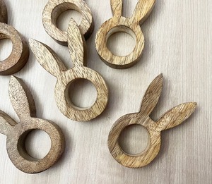 Anneaux de serviette et porte-serviettes en bambou écologiques à vente chaude avec largeur personnalisable pour les mariages, les anniversaires, les fêtes de Noël - Product Image 3