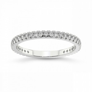 Bague Éternité Soleil Éclatant en Or Massif 14K avec Diamants de Laboratoire 0,33 Carat (Total 35 Diamants), Couleur FG, Pureté VS – Bijou Fin, Véritable Cadeau - Product Image 1