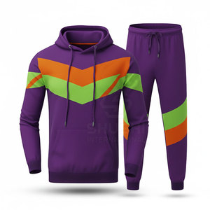 Survêtement d'hiver pour homme de haute qualité, à capuche, uni, coupe classique, design 2 en 1, respirant de haute qualité - Product Image 4