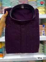 Tendance exclusive nouveauté haute qualité meilleure qualité vente chaude vêtements occasionnels rayonne avec Chikan travail hommes Kurta