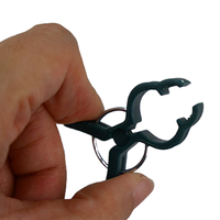 Clip de jardinage en plastique et fil métallique vert de petite taille 4,0 cm de long x 3,5 cm de large RAPITECH GT047