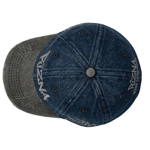 Gorra de Béisbol RIZNA Vintage Deportiva de Sarga Vaquera, 6 Paneles, Ajustable, Unisex, Casual, con Logotipo 3D Bordado en el Panel Frontal, Azul, Algodón, Metal - Product Image 3