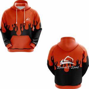 Sweat à capuche décontracté pour homme avec poche kangourou, impression par sublimation personnalisée, polyester, impression numérique, hiver - Product Image 3