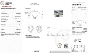 Diamante Cultivado en Laboratorio con Certificación IGI, Claridad VS, Corte Pera, Color Azul Intenso, Diamante Suelto para Joyería - Product Image 2