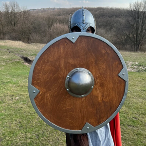 Escudo vikingo Decoración de pared vikinga Arte Escudos hechos a mano. Escudos de decoración del hogar. por Calvin artesanía - Product Image 4