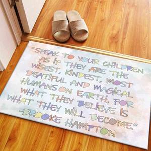 Tapis imprimé vibrant Brooke Hampton - Décoration moderne pour couloir de salon, avec tapis à poils doux - Product Image 5