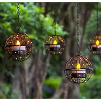 Lanterne marocaine en fer avec motif découpé, couleur et taille personnalisables, indice de protection IP55, lampe de décoration de table pour Ramadan et Eid