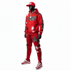 Chándal con Capucha de Diseño Personalizado, Colección de Invierno, Color Sólido, Unisex, Servicio OEM, Buen Precio, Transpirable, 100% Algodón - Product Image 3