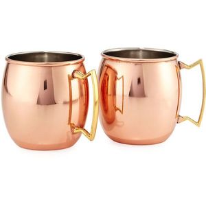 Stainless Steel <b>Large</b> Capacity Pink Moscow Mule Cup Beer <b>Mug</b> Suitable for Bar Party Club Nights - Product Image 3