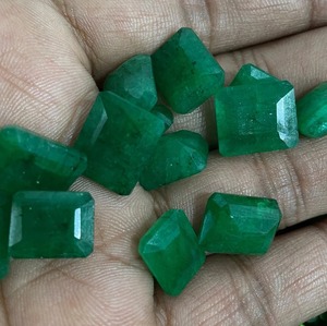 Piedra Preciosa Suelta de Esmeralda Verde Octogonal Facetada, Piedra de Nacimiento de Mayo, Natural de Zambia, 6mm-12mm, 3-5 Quilates, Precio al por Mayor - Product Image 6