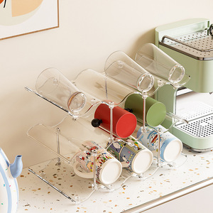 Organizador de Tazas de Escritorio, Diseño Ondulado con Bloques de Color, Soporte de Tazas de Múltiples Niveles para Café, Té y Barra - Product Image 3