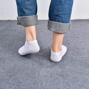 Chaussettes de sport unisexes noires, grises et blanches, hautes jusqu'au genou, pour l'hiver, pour hommes, personnalisées, pour la course à pied, le football, le yoga, épaisses - Product Image 2