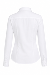เสื้อเชิ้ตยูนิฟอร์มพนักงานต้อนรับบนเครื่องบินมืออาชีพ สีขาว ผ้าฝ้าย 65% โพลีเอสเตอร์ 35% แขนยาว สำหรับใส่คู่กับเสื้อกั๊กและสูท - Product Image 2