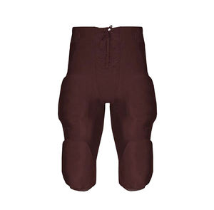 Ensemble d'uniformes de football noirs verts personnalisés avec pantalons bruns numéros de sergé cousus en tissu polyester durable - Product Image 6