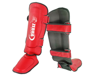 Espinilleras de cuero genuino Muay Thai 2023 con logotipo personalizado, espinilleras para entrenamiento de gimnasia, fútbol/deportes de fútbol, gran oferta para boxeo MMA - Product Image 4