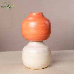 แจกันไม้ไผ่ทรงโค้งศิลปะอาร์ตเดโค งานแฮนด์เมด เป็นมิตรกับสิ่งแวดล้อมและทนทาน เหมาะสำหรับตกแต่งภายใน - Product Image 6