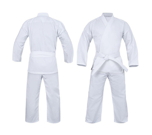 เครื่องแบบคาราเต้ผ้าฝ้ายน้ำหนักเบาสำหรับนักเรียนและอาจารย์ชุดฝึกศิลปะการต่อสู้แบบกำหนดเองโลโก้และแพทช์ - Product Image 1