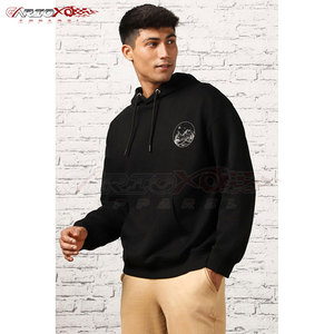 Sweat à capuche élégant pour homme, imprimé graphique, manches longues, en molleton, couleur et logo personnalisables, pour la mode urbaine quotidienne - Product Image 4