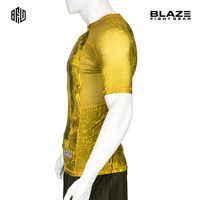 Rashguard MMA à demi-manches personnalisé pour hommes conception complète à sublimation manches courtesBJJ Gym Fitness Rash Guard