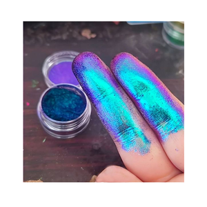 Polvo de Mica Camaleón para Maquillaje y Arte de Uñas, con Efecto de Cambio de Ángulo, en Bolsa, Polvo Perlado Camaleón - Product Image 2