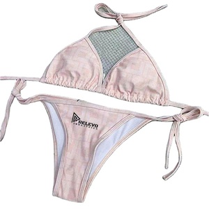 Maillot de bain deux pièces pour femmes, ensemble bikini confortable et extensible, pour la plage, la piscine, les vacances, tissu léger - Product Image 5